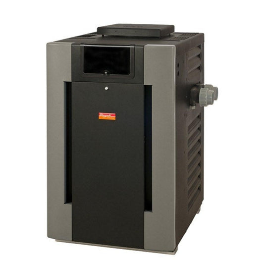 Raypak P-R206A-EN-C #50 Digital Natural Gas Heater, 199.5K BTU, Electronic Ignition, Polymer Headers, Copper Exchanger, 200 lbs