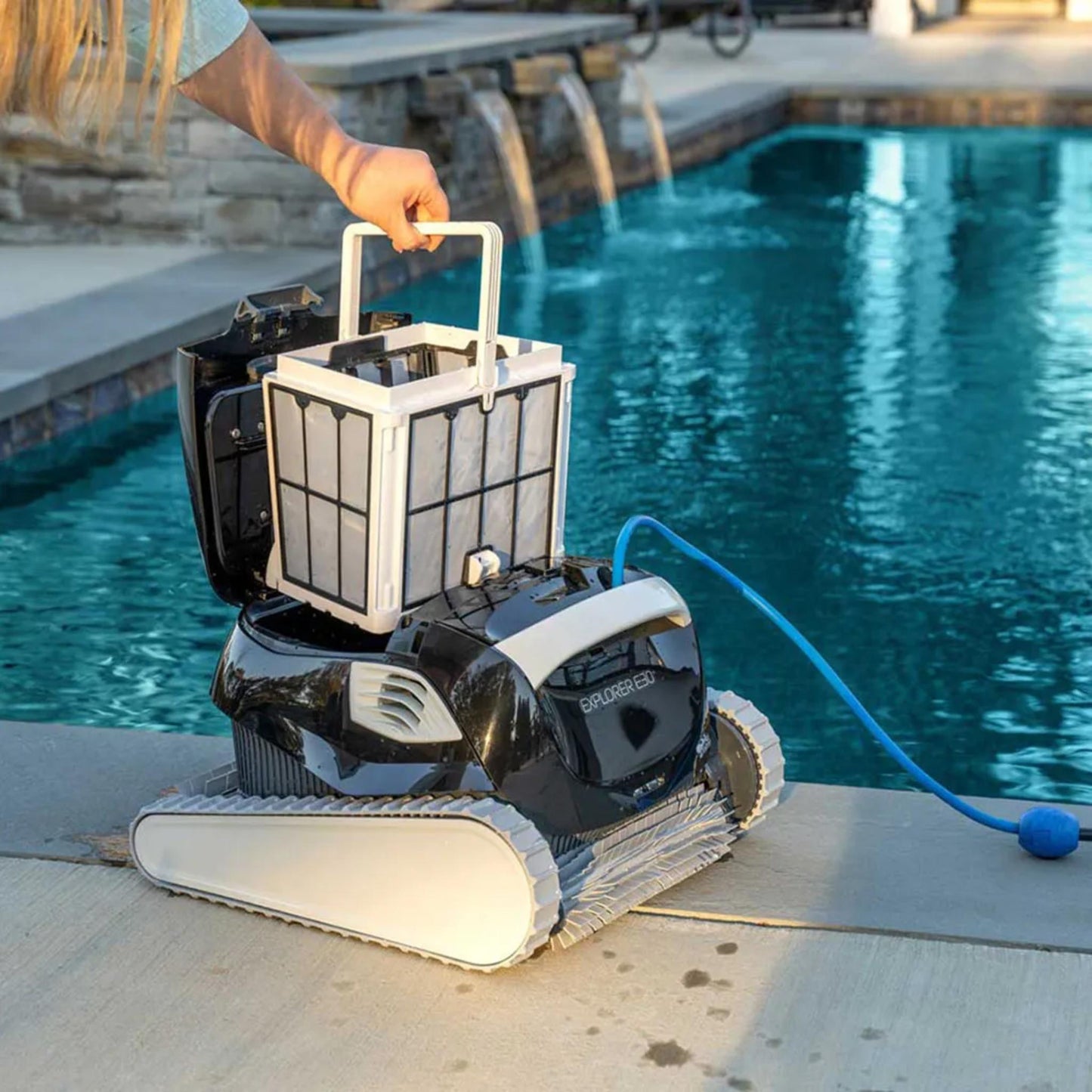 Maytronics Dolphin Explorer E30 Robotic In-Ground Pool Cleaner w/ Wi-Fi