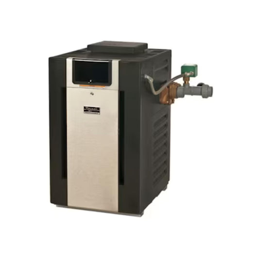 Raypak B-R408-EN-X #50 Professional ASME Natural Gas Heater, 399K BTU, 2" Bronze Headers, Cupro-Nickel Exchanger, 274 lbs