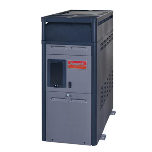 Raypak P-R156A-EP-C Digital Propane Gas Heater, 150K BTU, 120V, Polymer Headers, Electronic Ignition, Copper Exchanger, 100 lbs