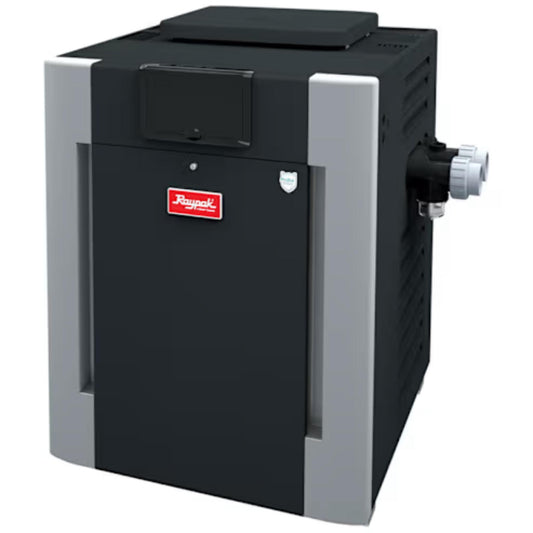 Raypak P-R406A-EP-X #58 Digital Propane Gas Heater, 360K BTU, Cupro-Nickel Exchanger, 260 lbs, ProTek Shield Module
