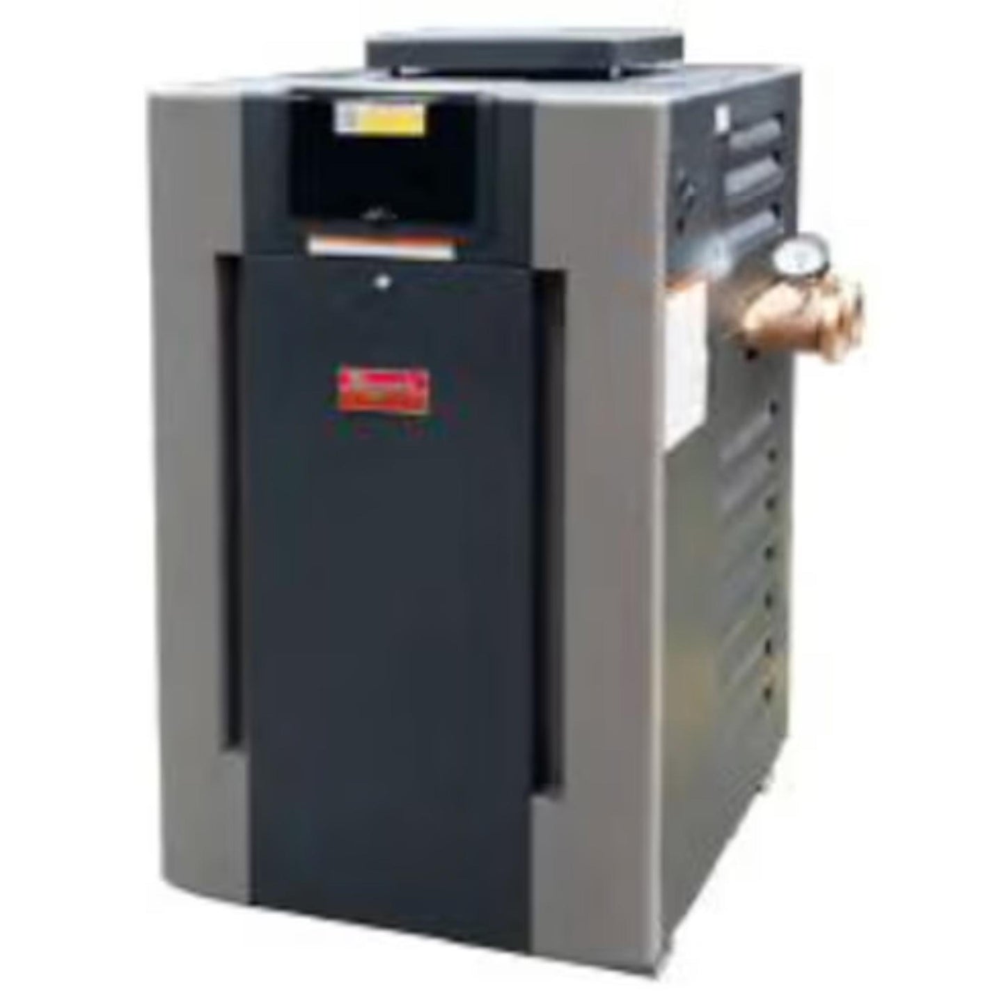 Raypak B-R266A-EN-C #50 Digital ASME Natural Gas Heater, 266K BTU, Copper Exchanger, 229 lbs, 2” Bronze Headers, ProTek Shield Module