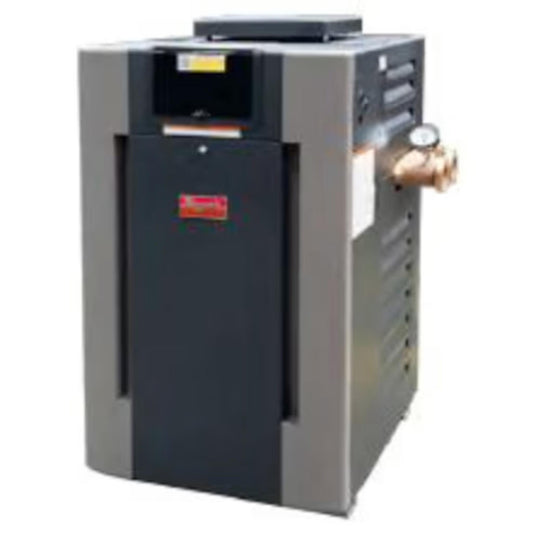 Raypak B-R336A-EN-C #50 Digital ASME Natural Gas Heater, 332.5K BTU, Copper Exchanger, 249 lbs, 2” Bronze Headers, ProTek Shield Module