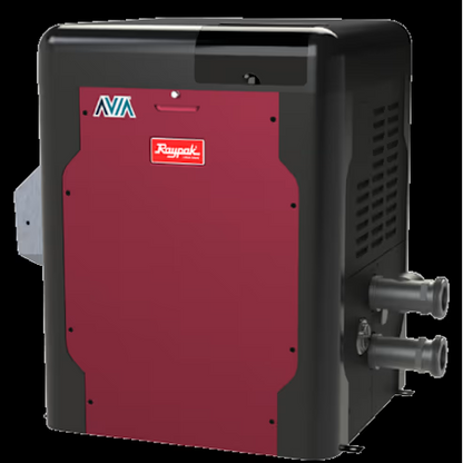 Raypak P-R264A-EN-N Low NOx Avia HD Natural Gas Heater, 266K BTU, Polymer Headers, NiTek Heat Exchanger, 135 lbs, 3/4” NPT, 2” Buttress, Built-in Wi-Fi